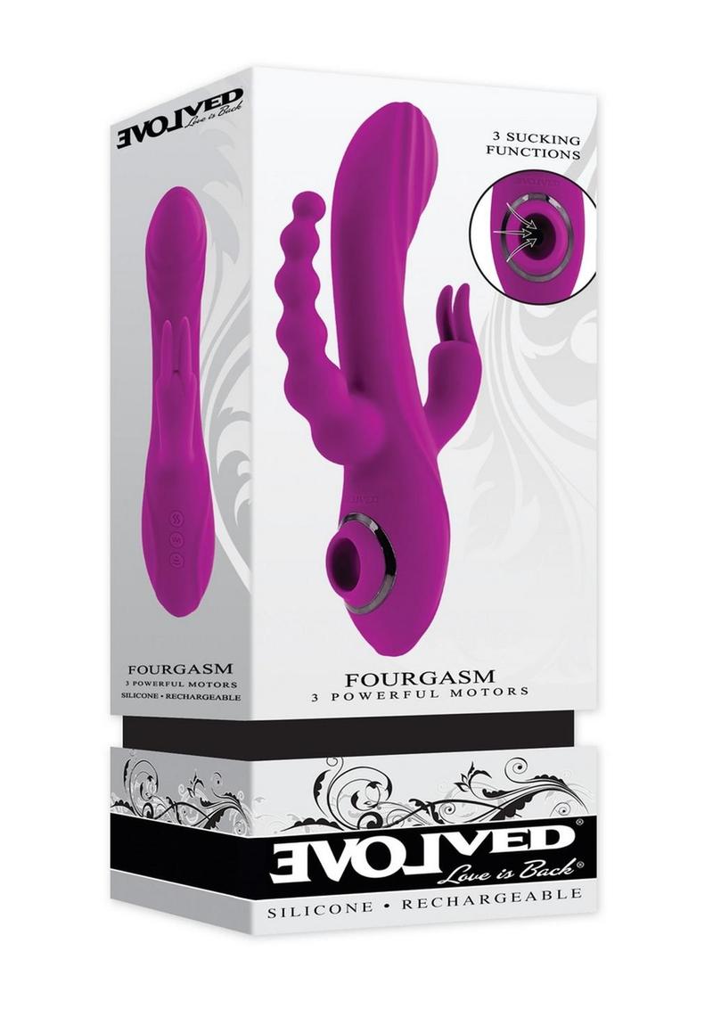 Evolved Fourgasm Rechargeable Multi-Stimulator Rabbit Vibrator