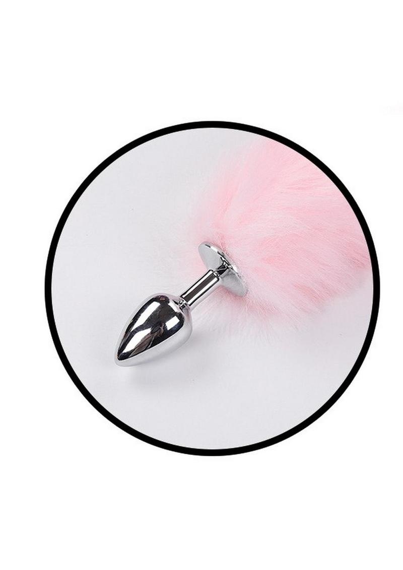 Light Up Foxy Tail Silicone Butt Plug Fluffy Tail