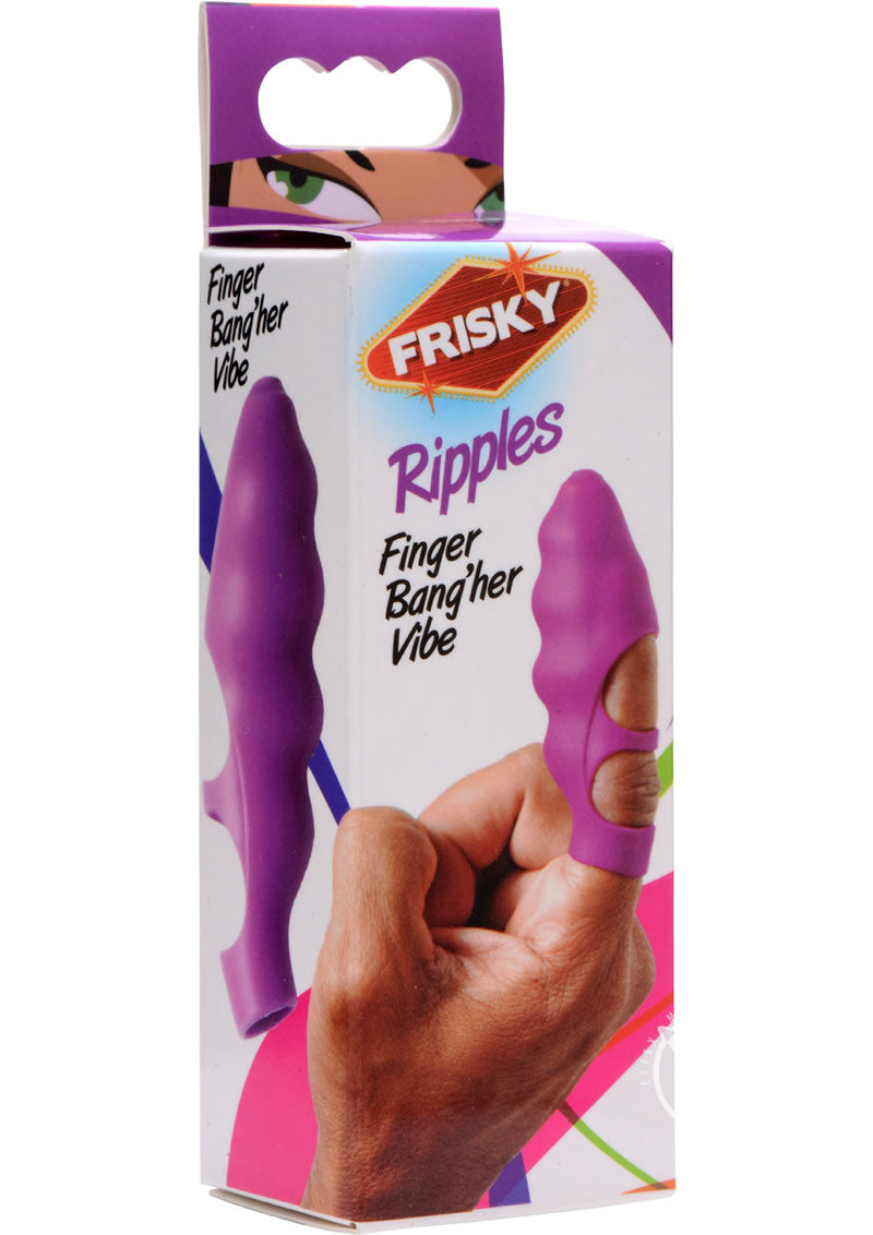Frisky Ripples Bang'her Vibe Textured Finger Massager