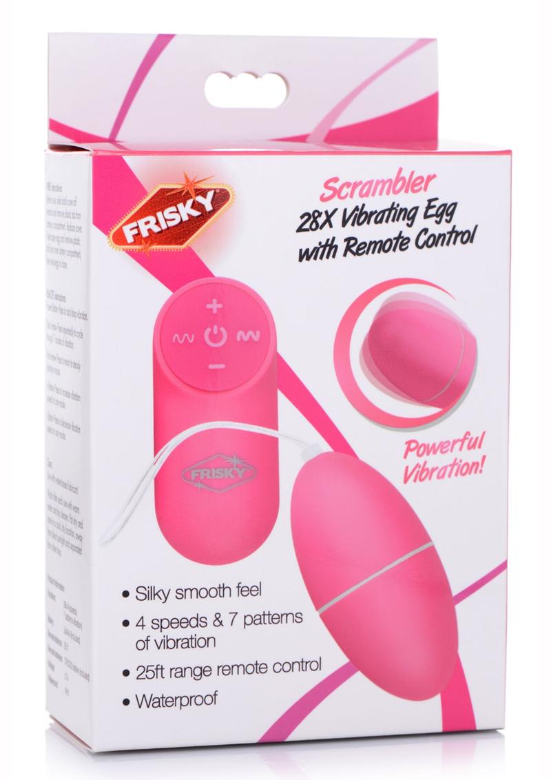 Frisky Scrambler 28X Egg Vibrating with Remote Control