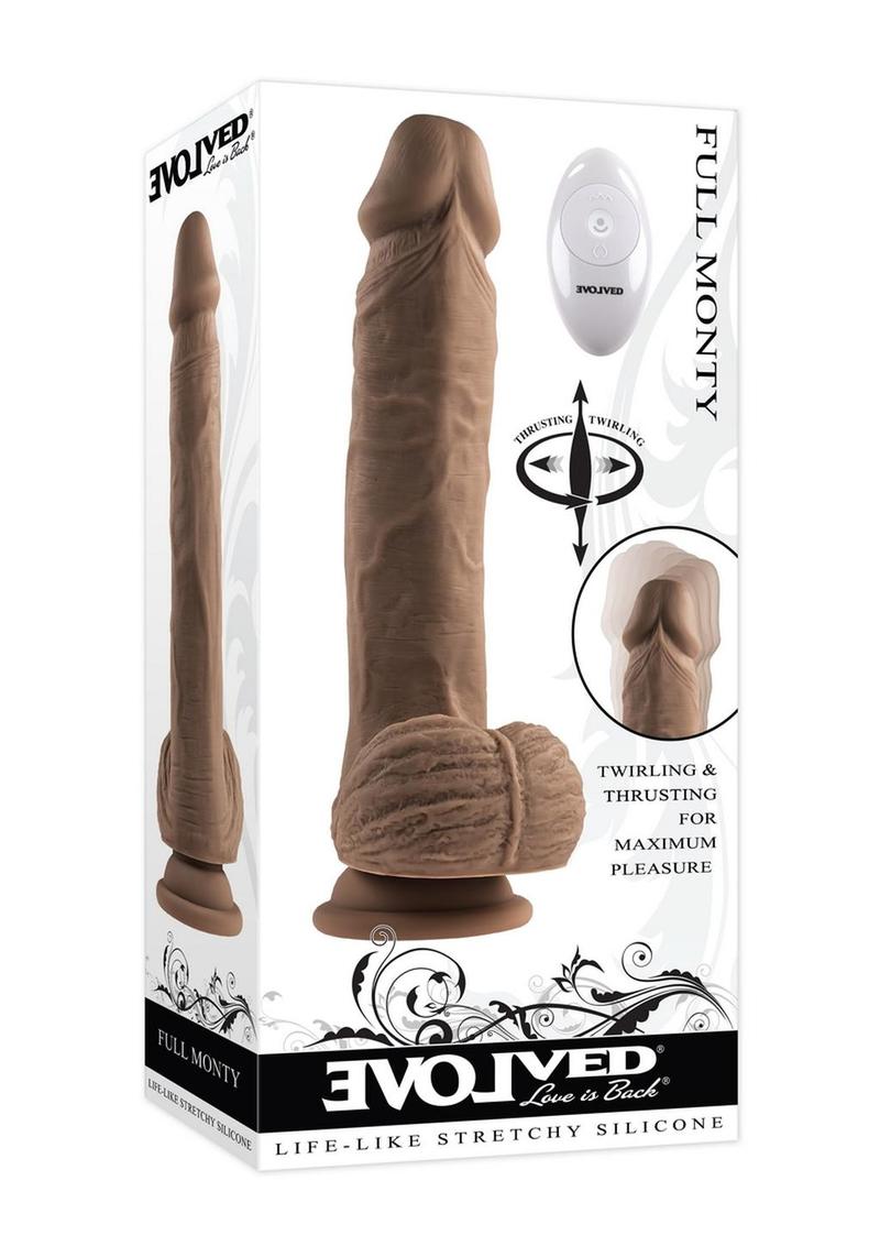 Full Monty Realistic Twirling And Thrusting Dildo with Remote Control