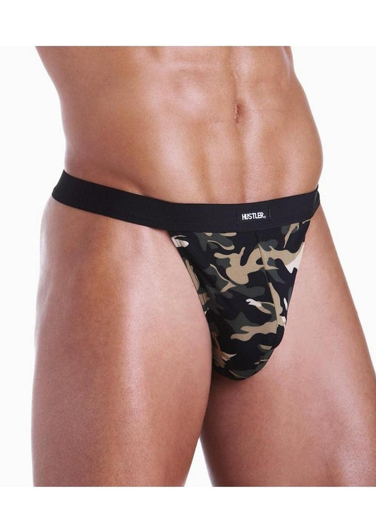 Fundies For Him GI Jock Strap with Dog Tag Necklace