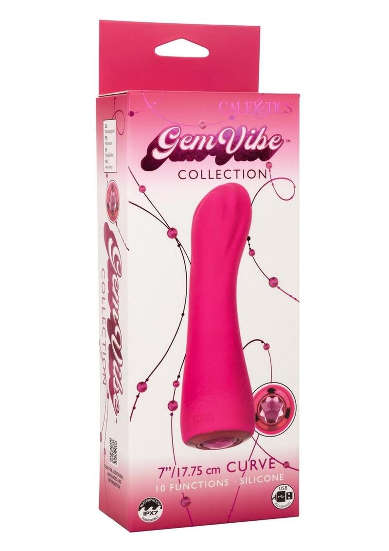 Gem Vibe Curve Rechargeable Silicone G-Spot Vibrator