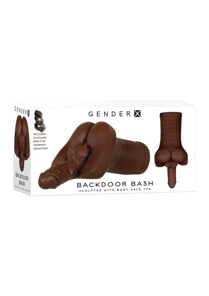 Gender X Backdoor Bash Stroker With Vibrating Cock Ring