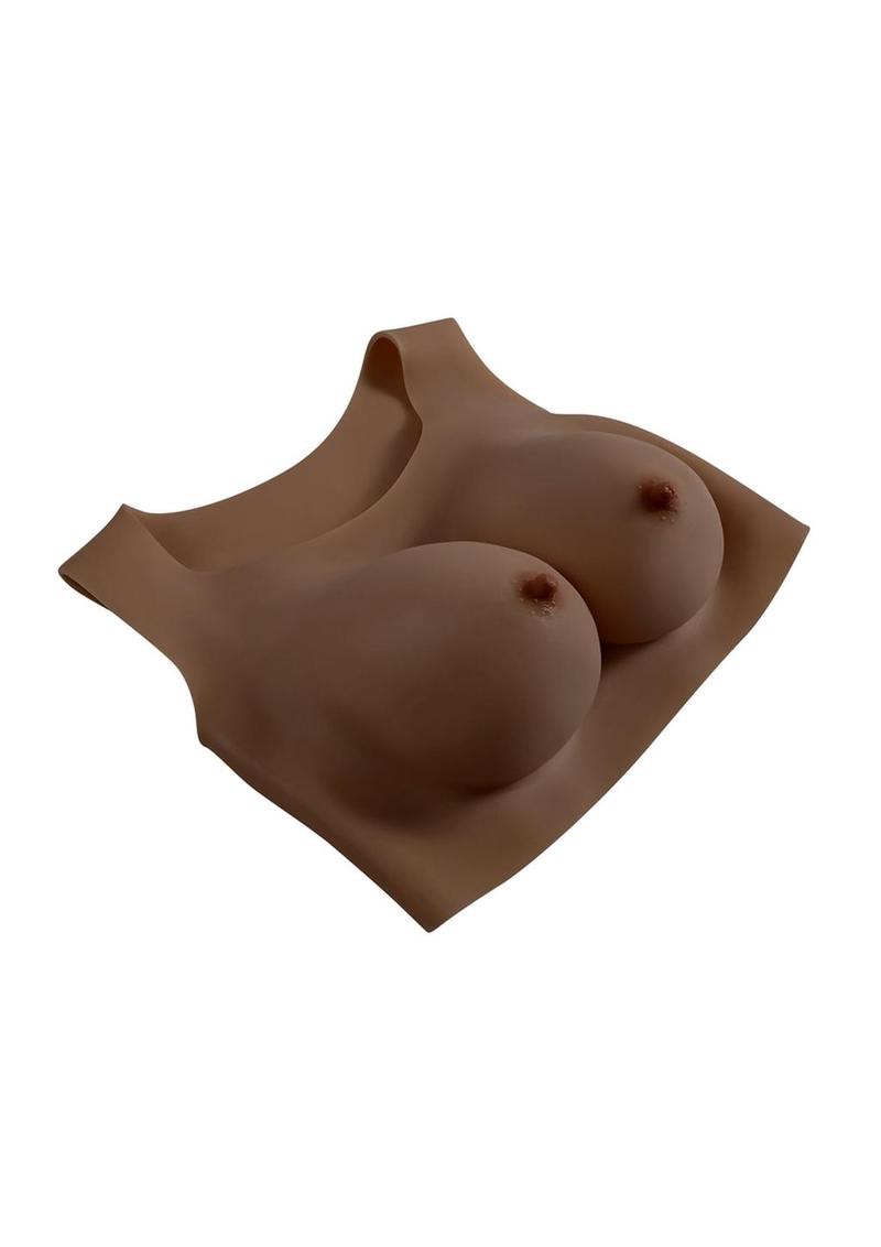 Gender X Undergarments Plate D-Cup – Breastplate in Chocolate
