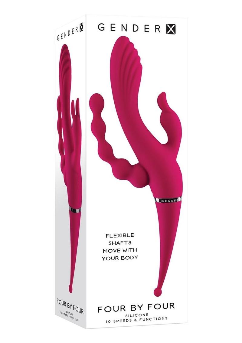 Gender X Four by Four Silicone Quad-Stimulating Vibrator