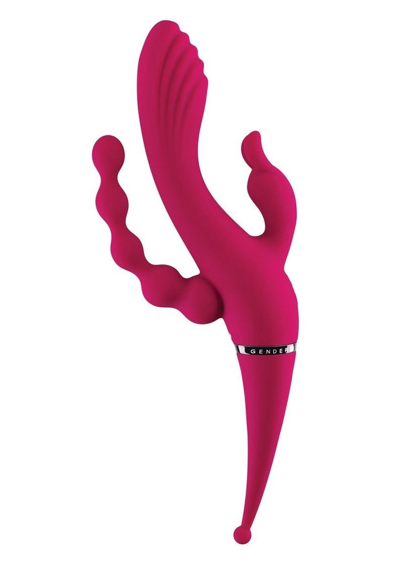 Gender X Four by Four Silicone Quad-Stimulating Vibrator