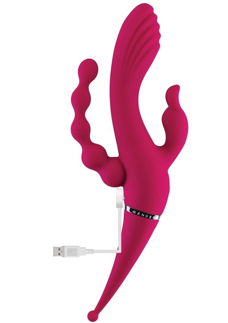 Gender X Four by Four Silicone Quad-Stimulating Vibrator