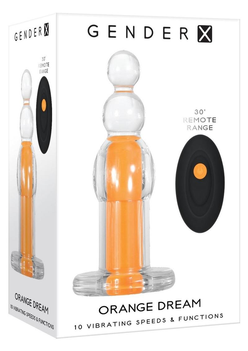 Gender X Orange Dream Beads with Remote Control Vibrators