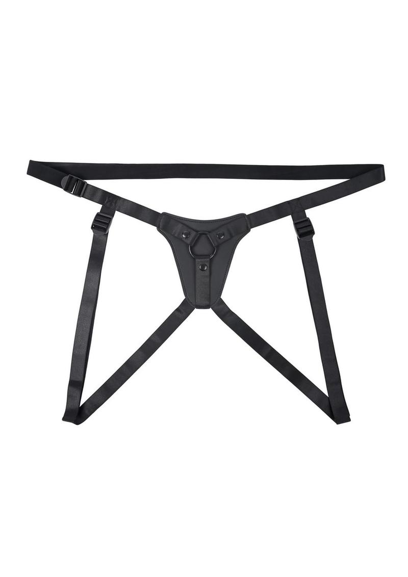 GenderX Pleasure Harness Adjustable Leather Strap-On