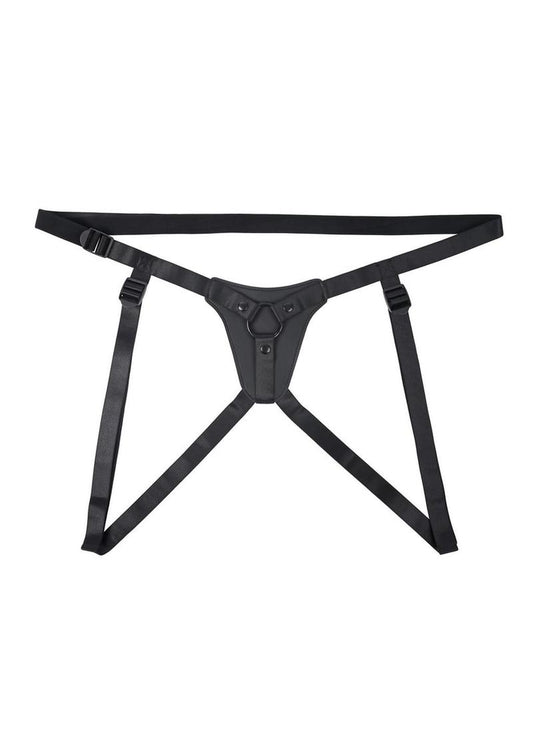 GenderX Pleasure Harness Adjustable Leather Strap-On