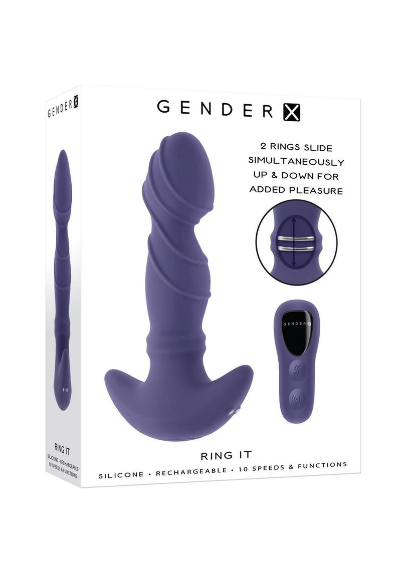 Gender X Ring It Silicone Rechargeable Anal Plug