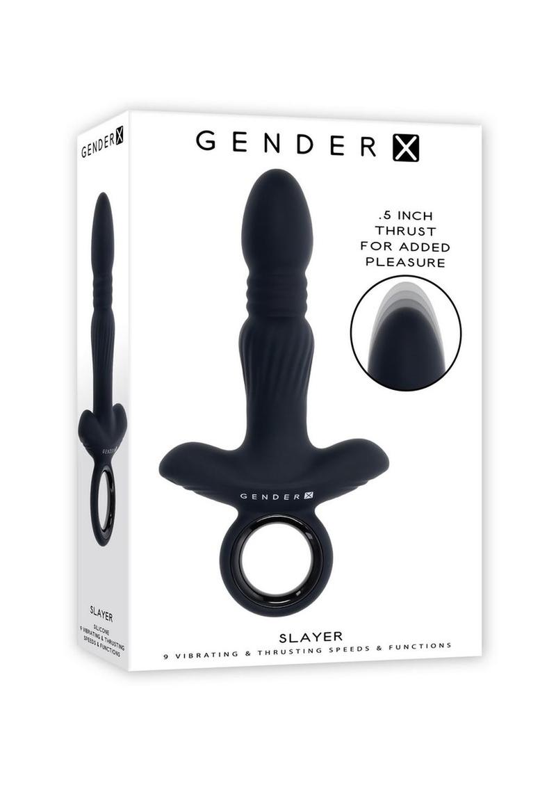 Gender X Slayer Rechargeable Thrusting Anal Vibrator