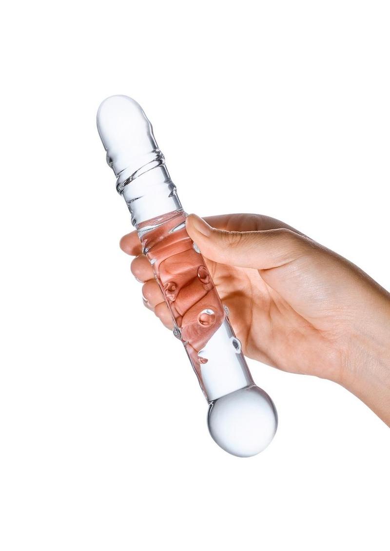 Gläs Callisto Clear Glass Dildo With Handcrafted Pleasure Toy