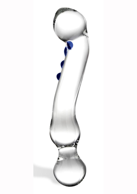 Glas Curved G Spot Glass Textured And Body-Safe Dildo