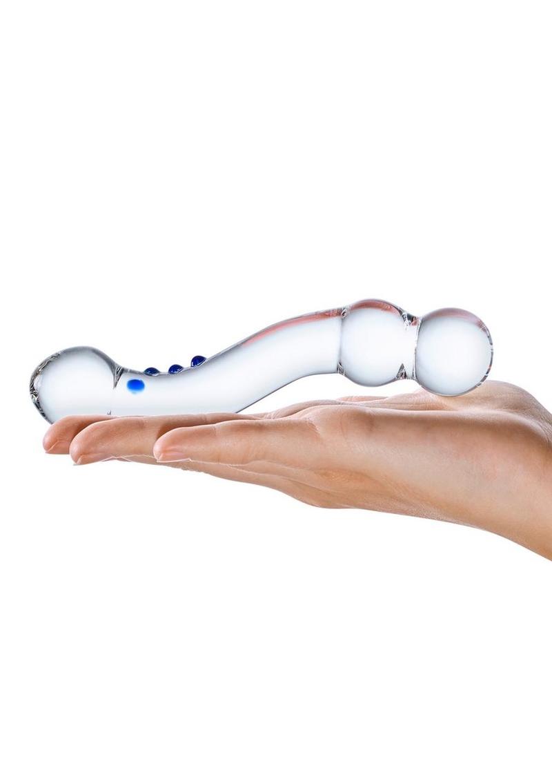 Glas Curved G Spot Glass Textured And Body-Safe Dildo