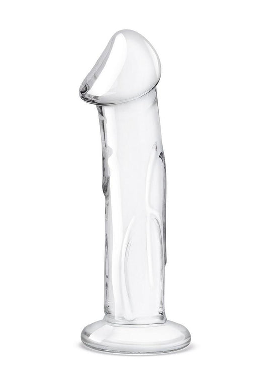 Glas Glass Dildo with Veins And Flat Base