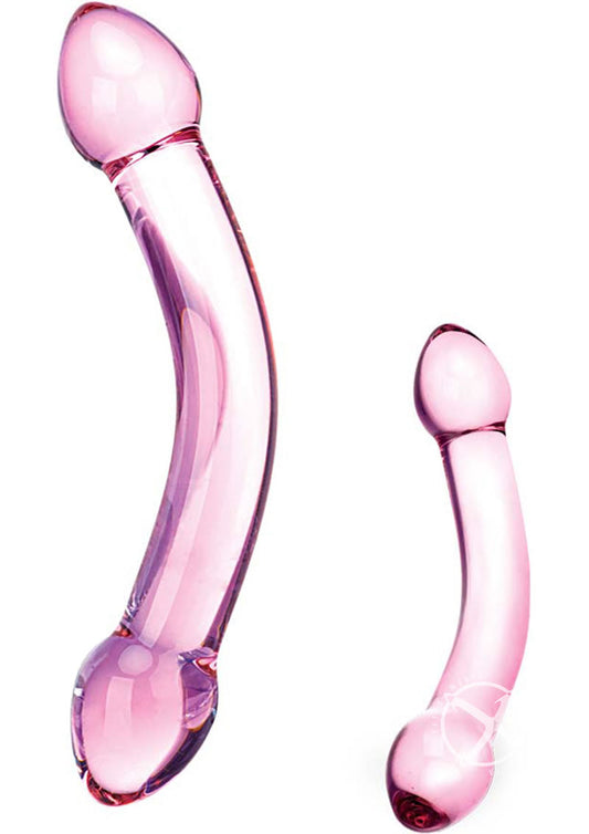 Glas Double Trouble Purple Dildo With Comfortable Length