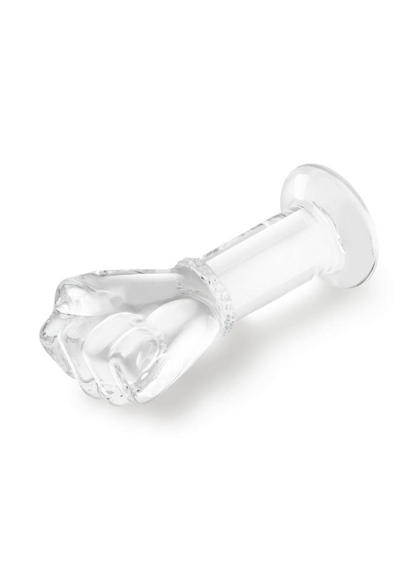Glas 5" Glass Fist Butt Plug  Handblown With Satin Storage
