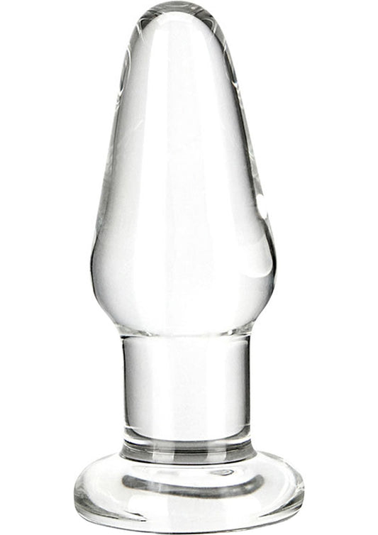 Gläs 3.5 Inch Glass Hand Blown Classic Clear Butt Plug