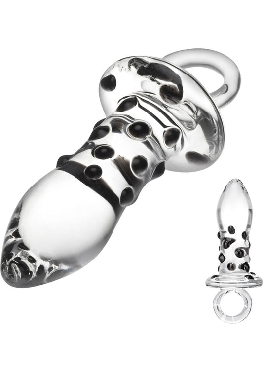 Gläs 5 Inch Pacifier Hand Blown Glass Butt Plug
