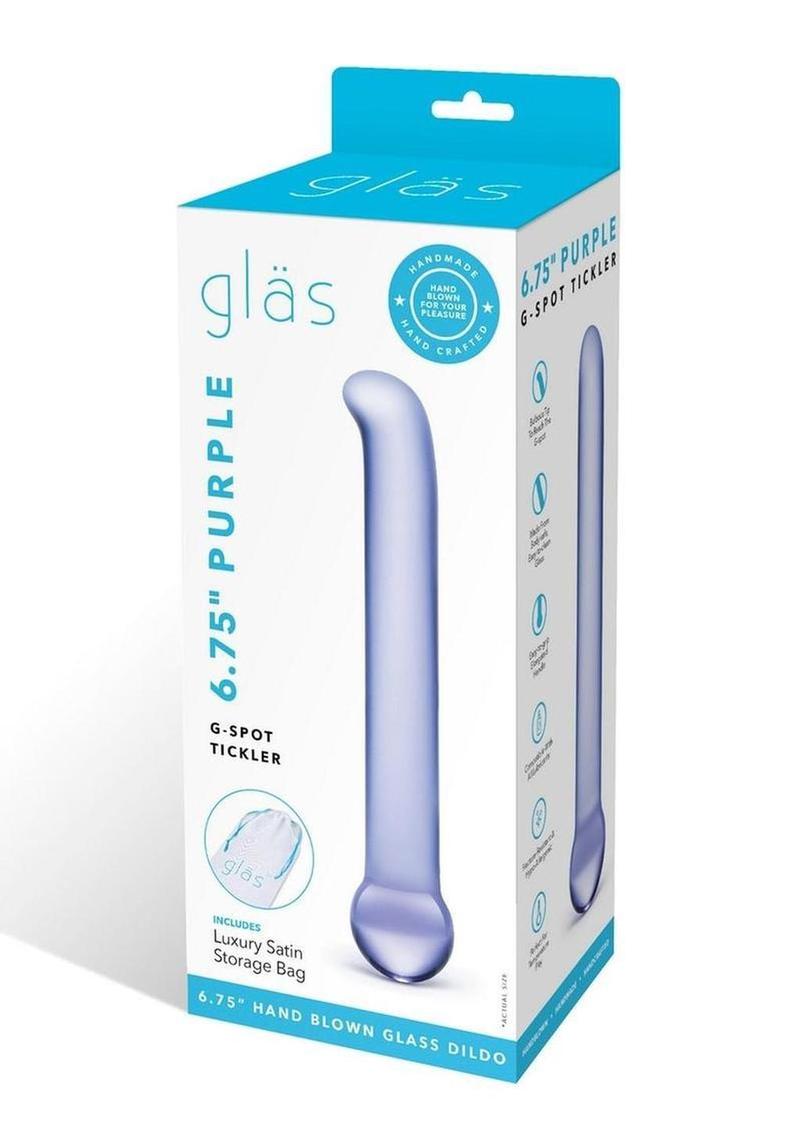 Glas Purple G Spot Tickler With Luxury Satin Storage Bag