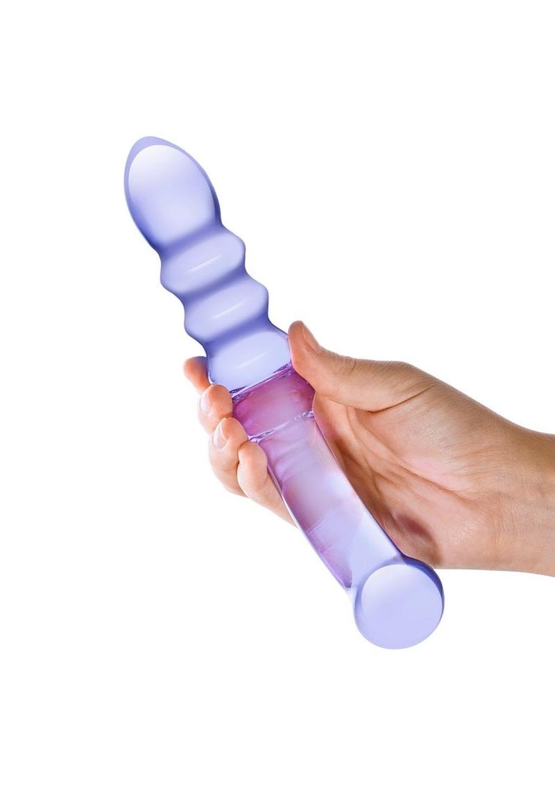 Glas Rain Ribbed With Handcrafted Luxury Glass Dildo Success