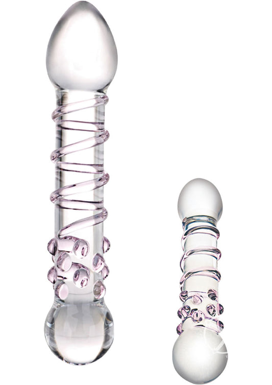 Glas Spiral Staircase Full Tip And  Easy to Clean Glass Dildo