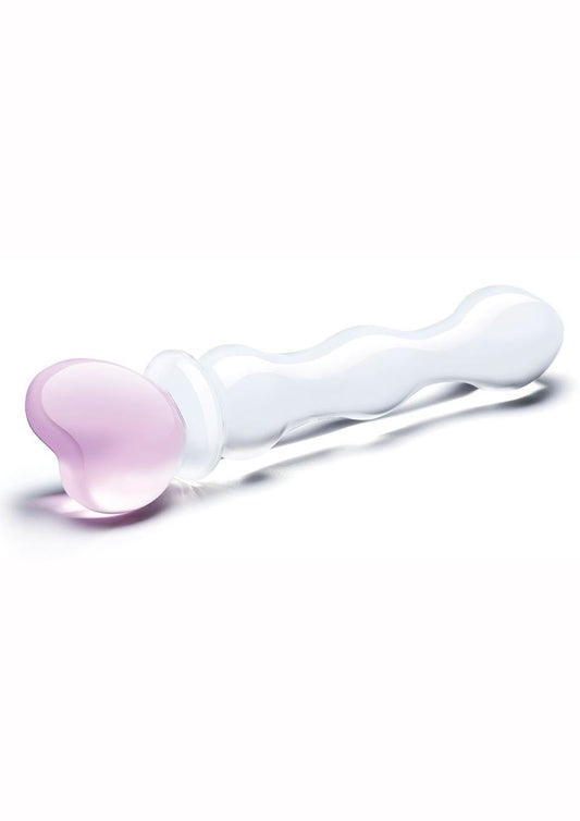 Glas Sweetheart Hand Blown Glass Dildo With Satin Storage Bag