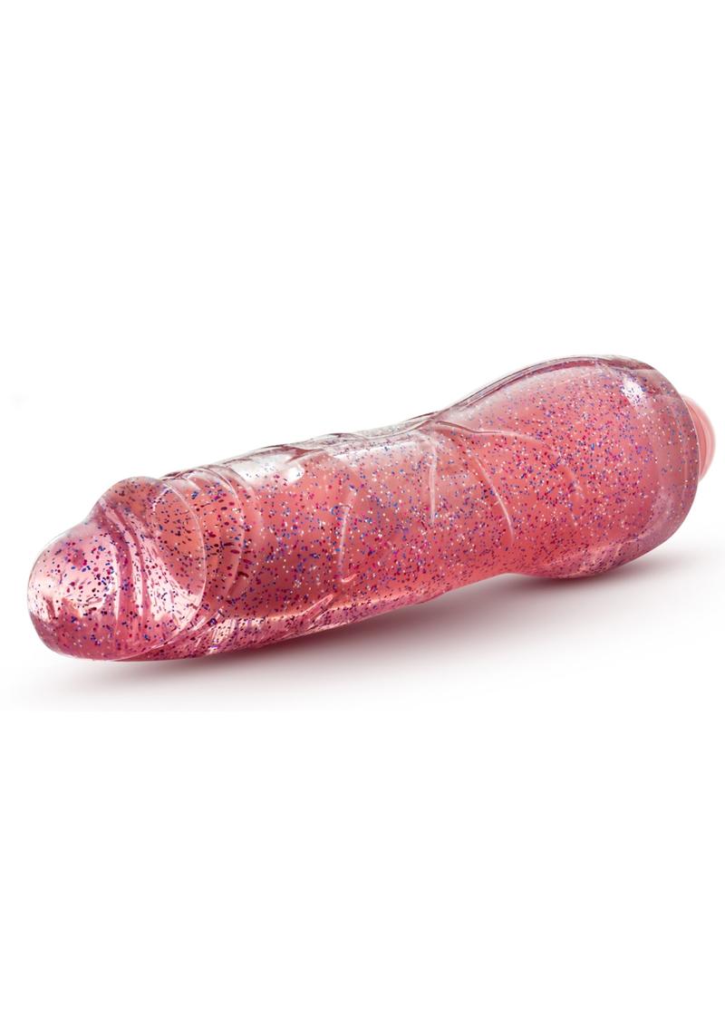 Glow Dicks Molly 8 Inch Glitter Vibrator with Color Changing Lights