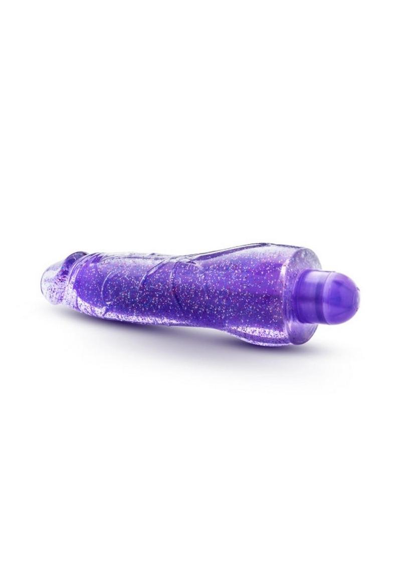 Glow Dicks Molly 8 Inch Glitter Vibrator with Color Changing Lights