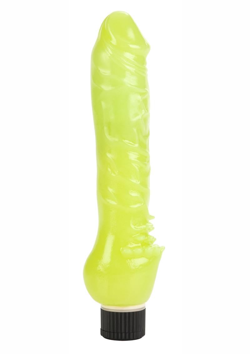 CalExotics Glow-In-The-Dark Jelly Waterproof Multi-Speed Vibrator