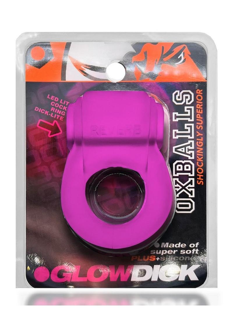 OXBALLS Glow Dick Rechargeable LED And Waterproof Pink Ice Cock Ring