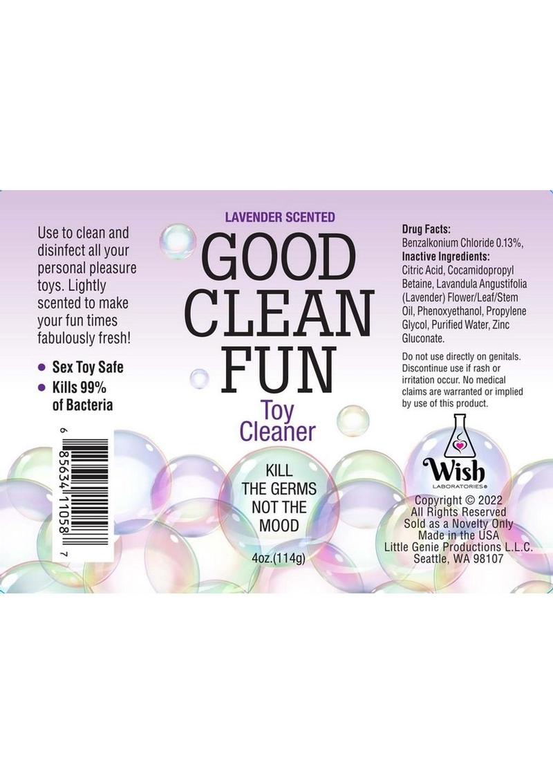 Good Clean Fun Toy Cleaner Lavender Scented