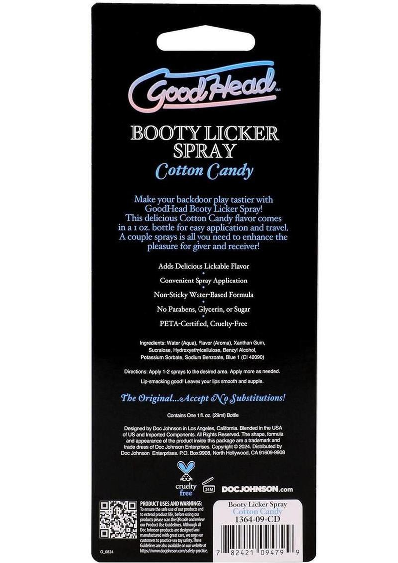 GoodHead Booty Licker Spray Cotton Candy Flavor