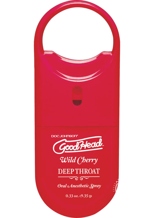 Good Head Deep Throat To Go Oral Spray Wild Cherry