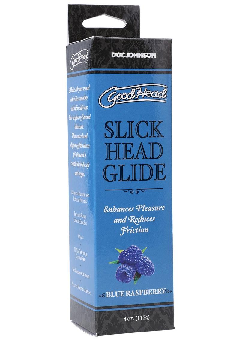 Good Head Slick Head Glide Blue Raspberry Flavored Lubricant