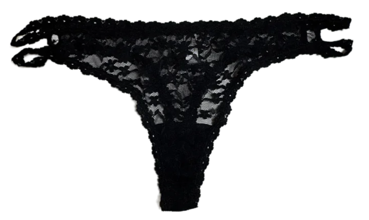 Double Strap Lace Thong, XS-2X