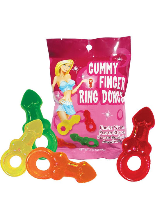 Gummy Finger Ring Dongs 12 Packs