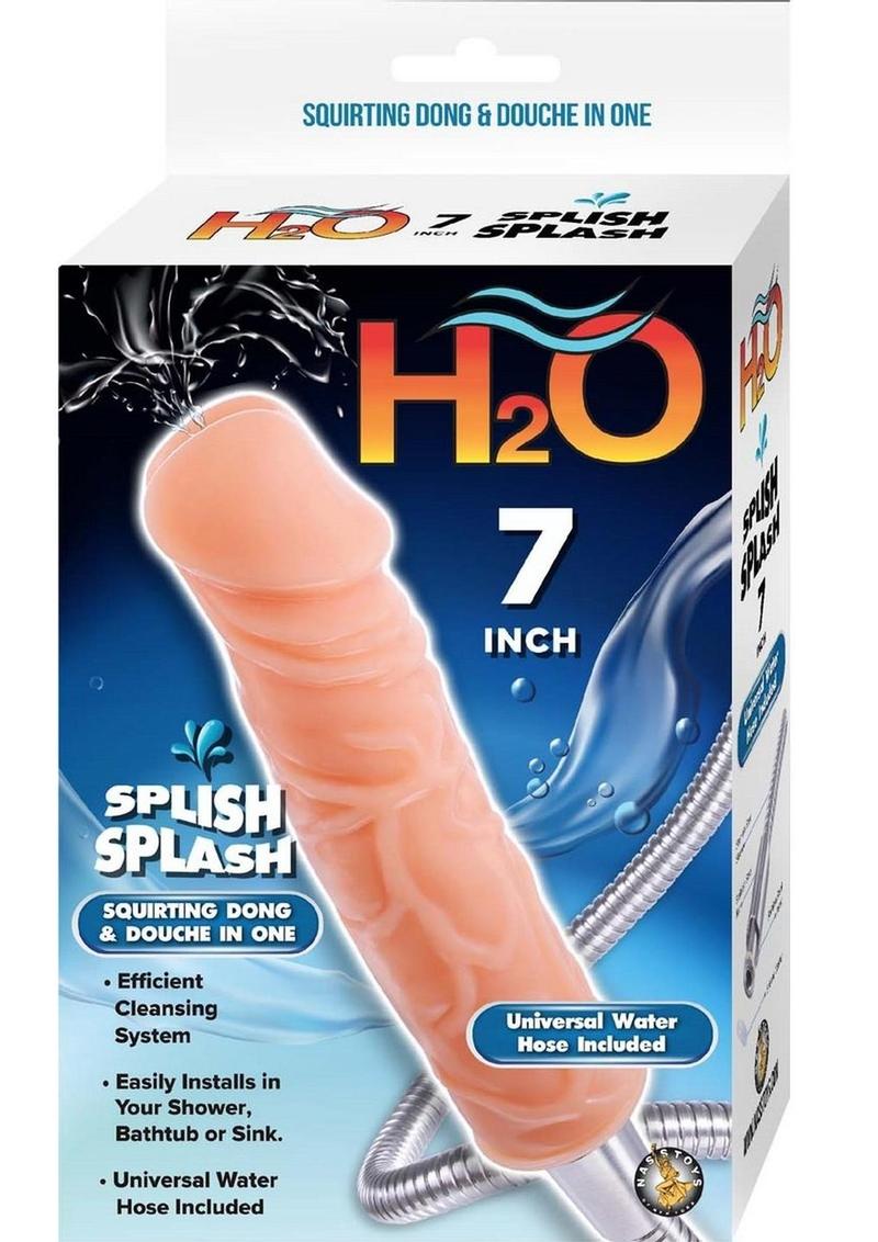 H2O Splish Splash 7 Inch Squirting Dong And Douche