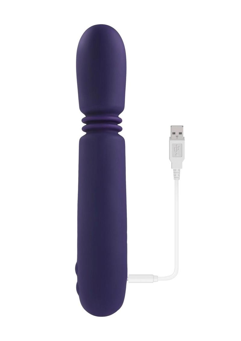 Handy Thruster Rechargeable Silicone Vibrator Purple