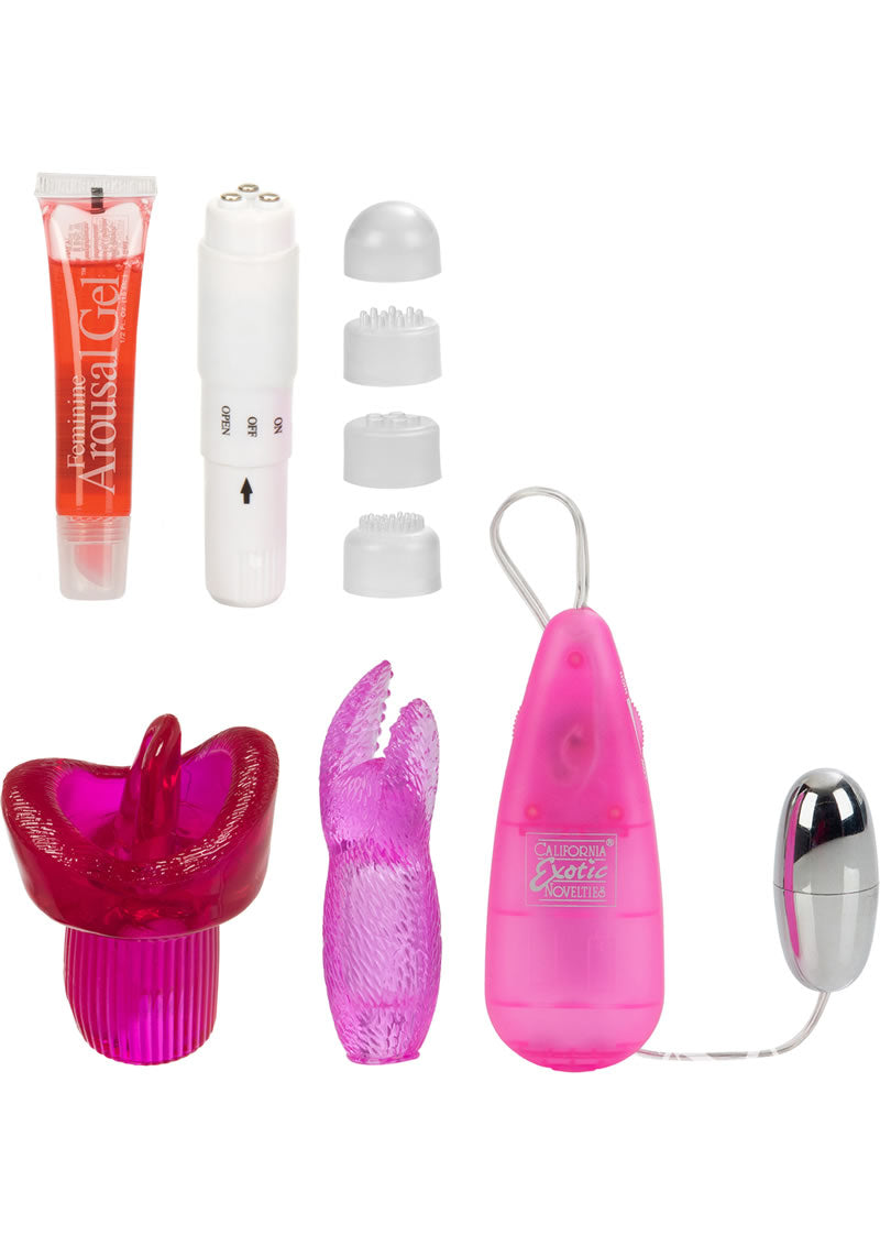 Her Clit Kit Compact Massager Multi-Speed Stimulator And Arousal Gel