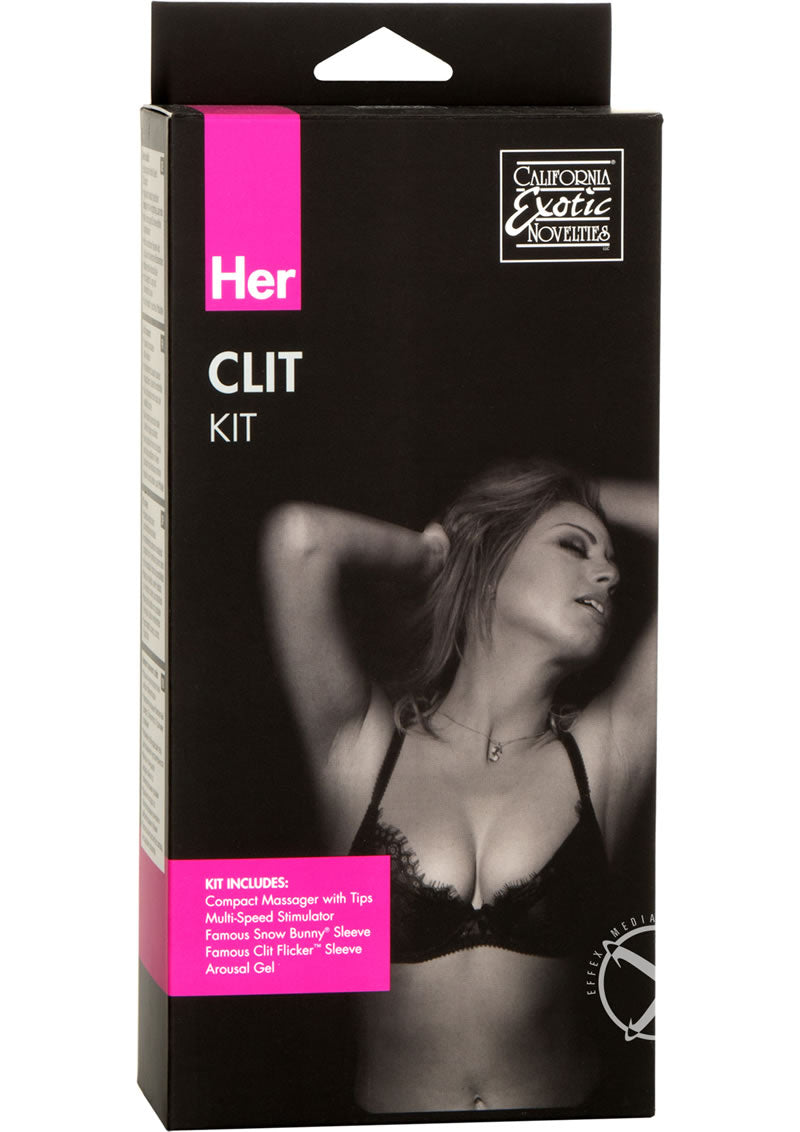 Her Clit Kit Compact Massager Multi-Speed Stimulator And Arousal Gel