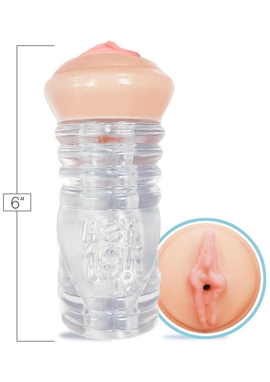 Hey 19! Clearstroke Dual-End Pussy Stroker - Leah Gotti Edition