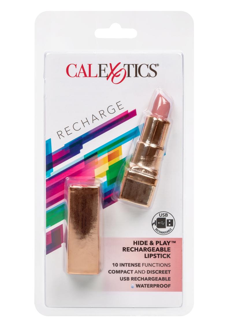 CalExotics Hide And Play Rechargeable Lipstick 10 Intense Functions