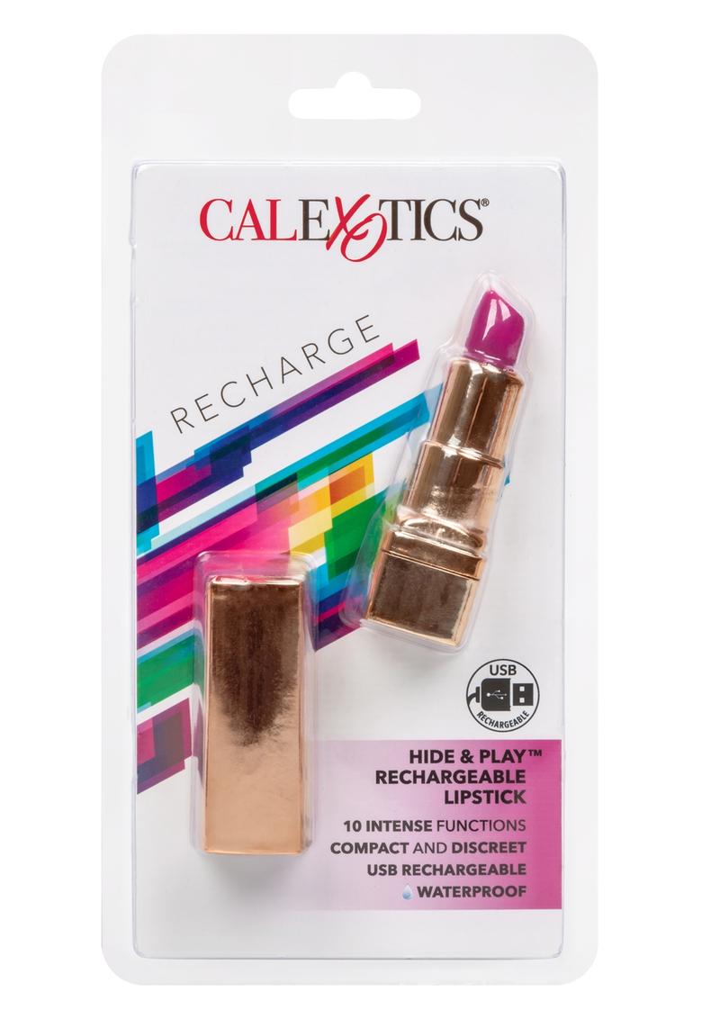 CalExotics Hide And Play Rechargeable Lipstick 10 Intense Functions