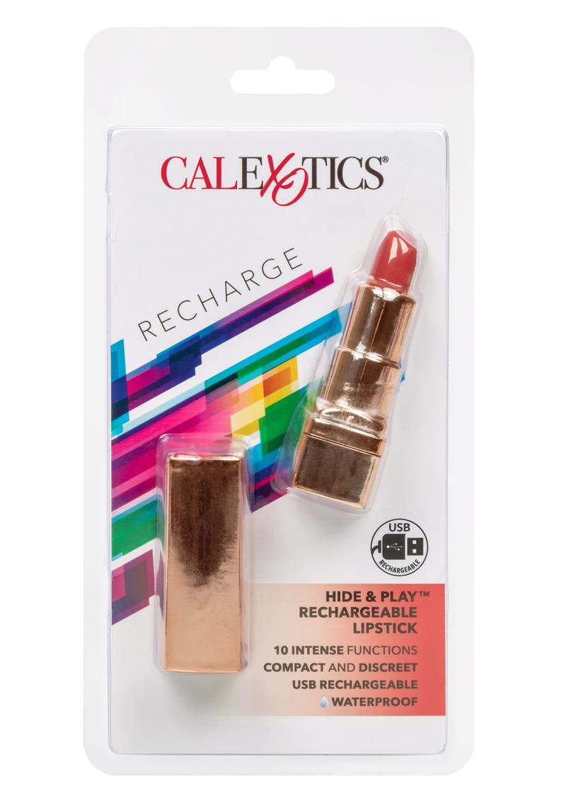 CalExotics Hide And Play Rechargeable Lipstick 10 Intense Functions