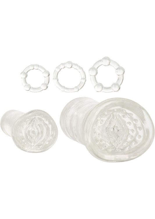 California Exotic His Masturbation Kit With Enhancer Rings