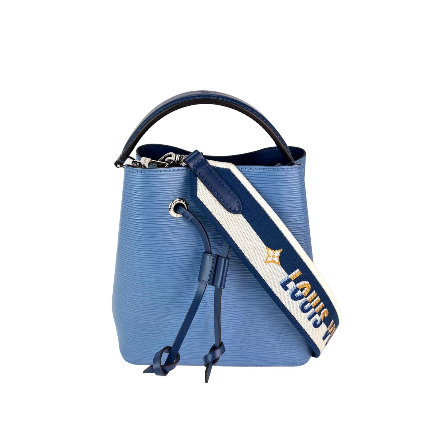 Sac bandoulière Louis Vuitton Neo Noe BB en cuir épi bleu