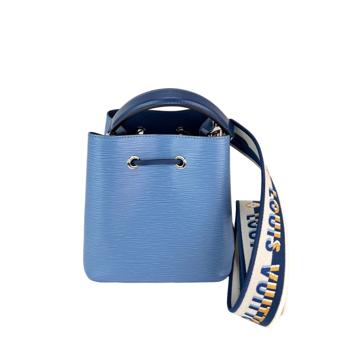 Sac bandoulière Louis Vuitton Neo Noe BB en cuir épi bleu